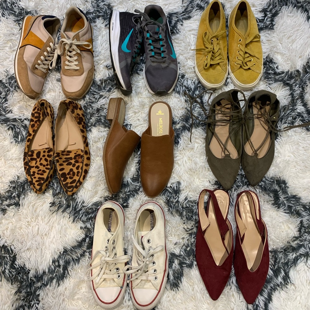 Size 7.5 shoe bundle. $40 for all or $10 each pair individually.